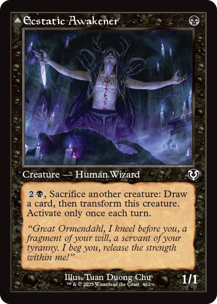 Ecstatic Awakener // Awoken Demon (Retro Frame) [Innistrad Remastered] | Fandemonia Ltd