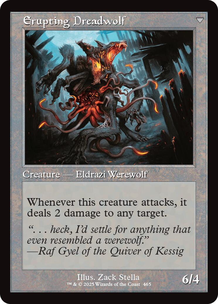 Smoldering Werewolf // Erupting Dreadwolf (Retro Frame) [Innistrad Remastered] | Fandemonia Ltd