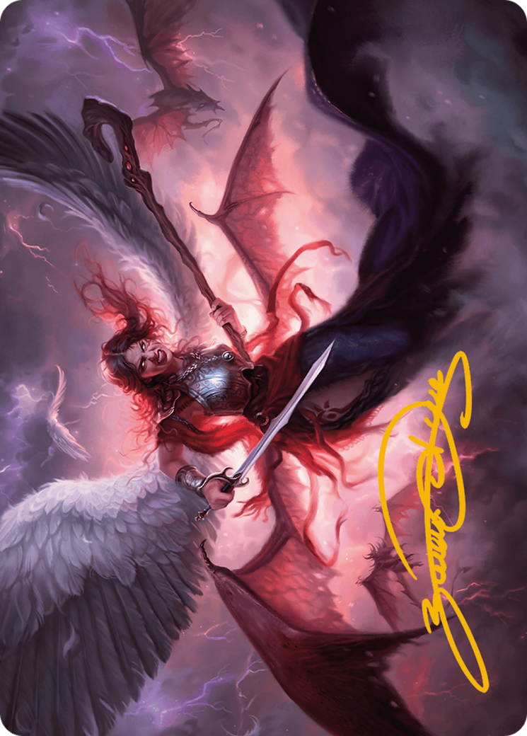 Kaalia of the Vast Art Card (Gold-Stamped Signature) [Modern Horizons 3 Art Series] | Fandemonia Ltd