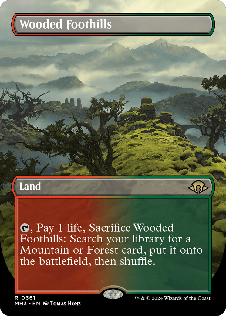 Wooded Foothills (Borderless) [Modern Horizons 3] | Fandemonia Ltd