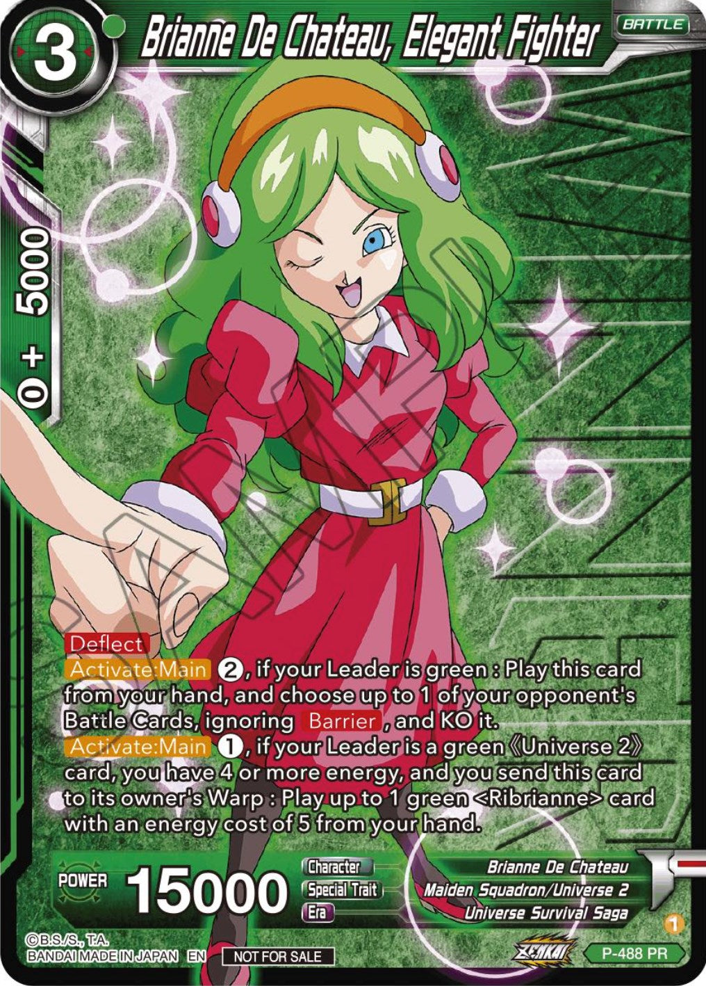 Brianne De Chateau, Elegant Fighter (Zenkai Series Tournament Pack Vol.3 Winner) (P-488) [Tournament Promotion Cards] | Fandemonia Ltd