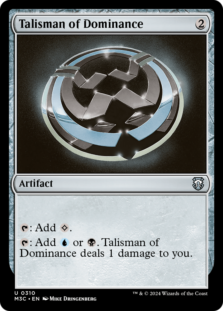 Talisman of Dominance (Ripple Foil) [Modern Horizons 3 Commander] | Fandemonia Ltd