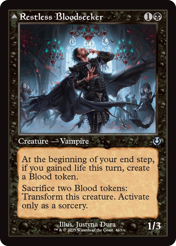 Restless Bloodseeker // Bloodsoaked Reveler (Retro Frame) [Innistrad Remastered] | Fandemonia Ltd