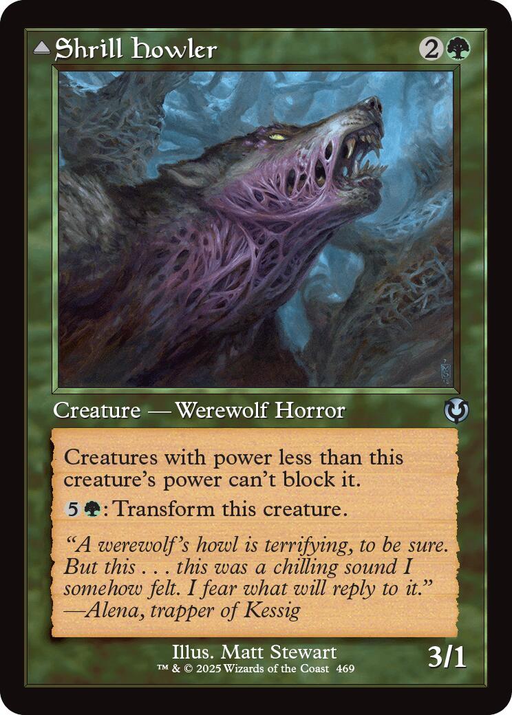 Shrill Howler // Howling Chorus (Retro Frame) [Innistrad Remastered] | Fandemonia Ltd