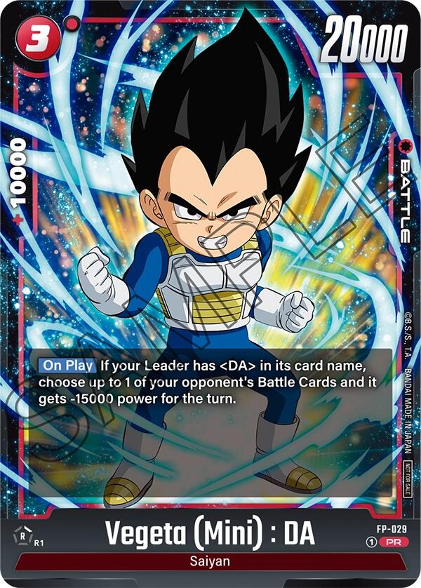 Vegeta (Mini) : DA - FP-029 [Fusion World Promotion Cards] | Fandemonia Ltd