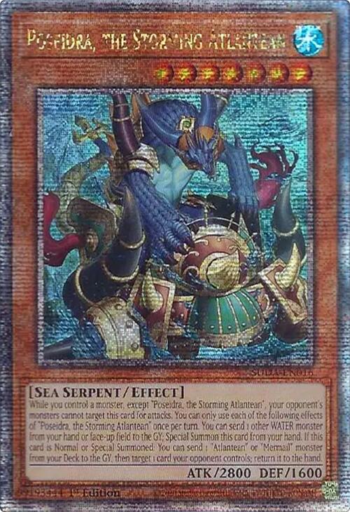 Poseidra, the Storming Atlantean (Quarter Century Secret Rare) [SUDA-EN016] Quarter Century Secret Rare | Fandemonia Ltd