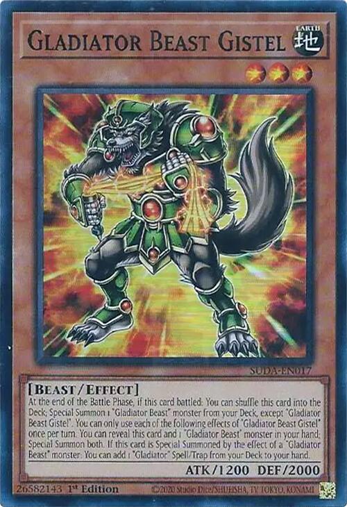 Gladiator Beast Gistel [SUDA-EN017] Super Rare | Fandemonia Ltd