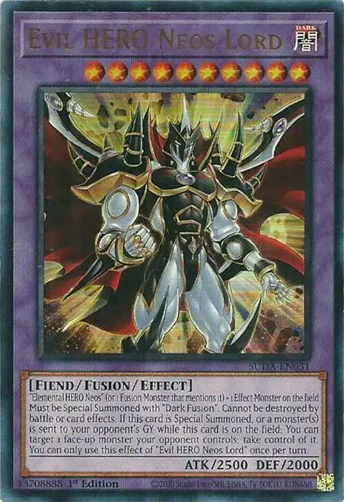 Evil HERO Neos Lord [SUDA-EN031] Ultra Rare | Fandemonia Ltd