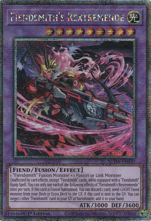 Fiendsmith's Rextremende (Quarter Century Secret Rare) [SUDA-EN037] Quarter Century Secret Rare | Fandemonia Ltd