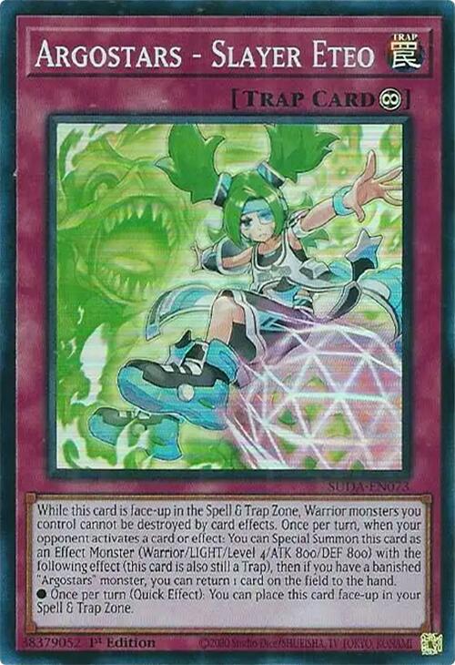 Argostars - Slayer Eteo [SUDA-EN073] Super Rare | Fandemonia Ltd