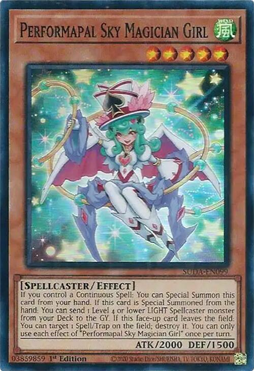 Performapal Sky Magician Girl [SUDA-EN099] Super Rare | Fandemonia Ltd