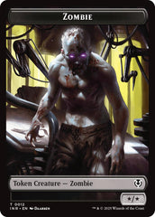 Zombie (0011) // Zombie (0012) Double-Sided Token [Innistrad Remastered Tokens] | Fandemonia Ltd