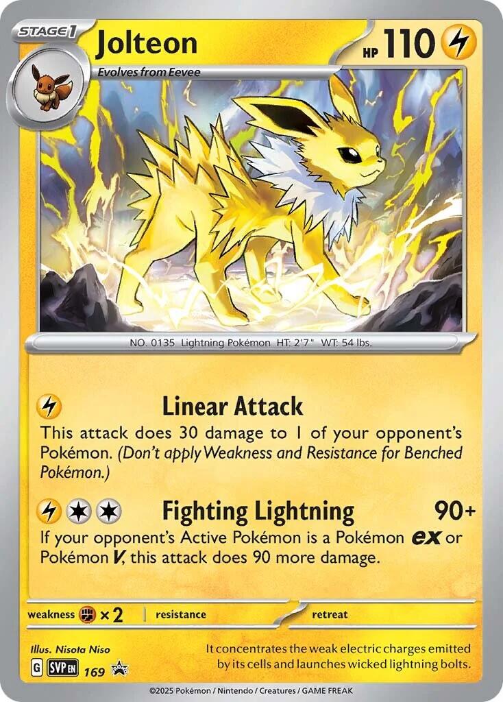 Jolteon (SVP169) [Scarlet & Violet: Black Star Promos] | Fandemonia Ltd