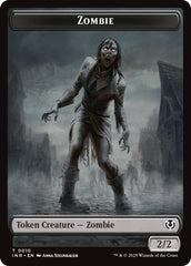 Zombie (0010) // Blood Double-Sided Token [Innistrad Remastered Tokens] | Fandemonia Ltd