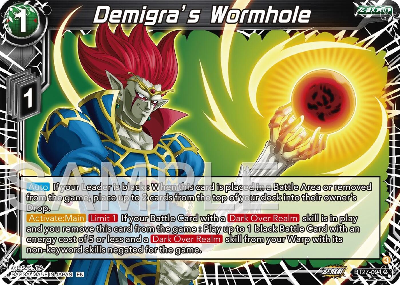 Demigra's Wormhole (BT27-094) [History of Z] | Fandemonia Ltd