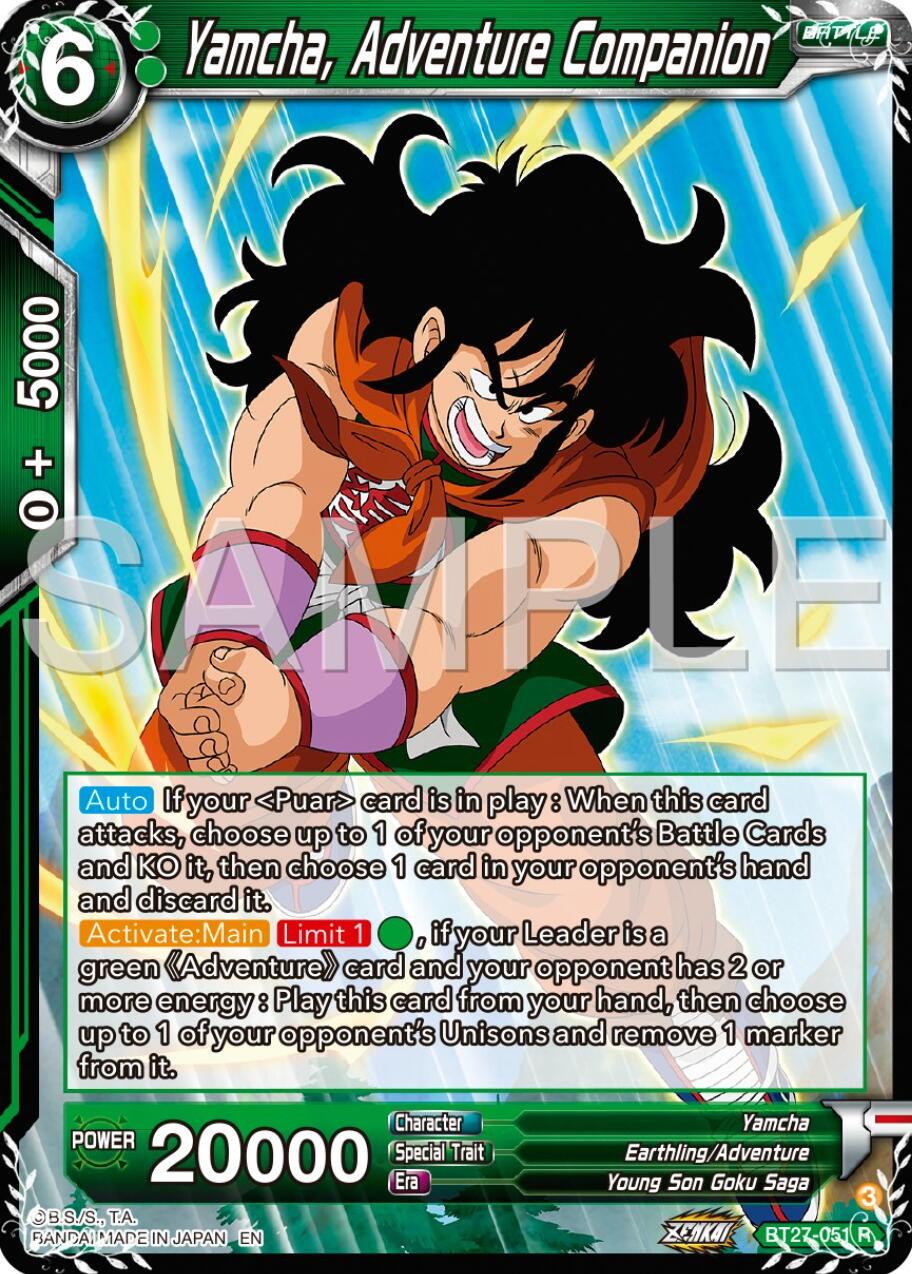 Yamcha, Adventure Companion (BT27-051) [History of Z] | Fandemonia Ltd