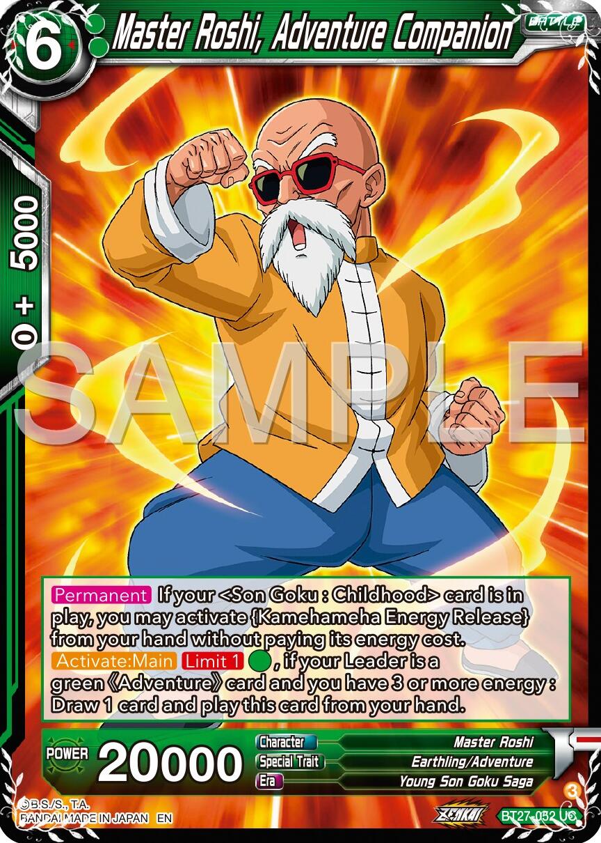 Master Roshi, Adventure Companion (BT27-052) [History of Z] | Fandemonia Ltd