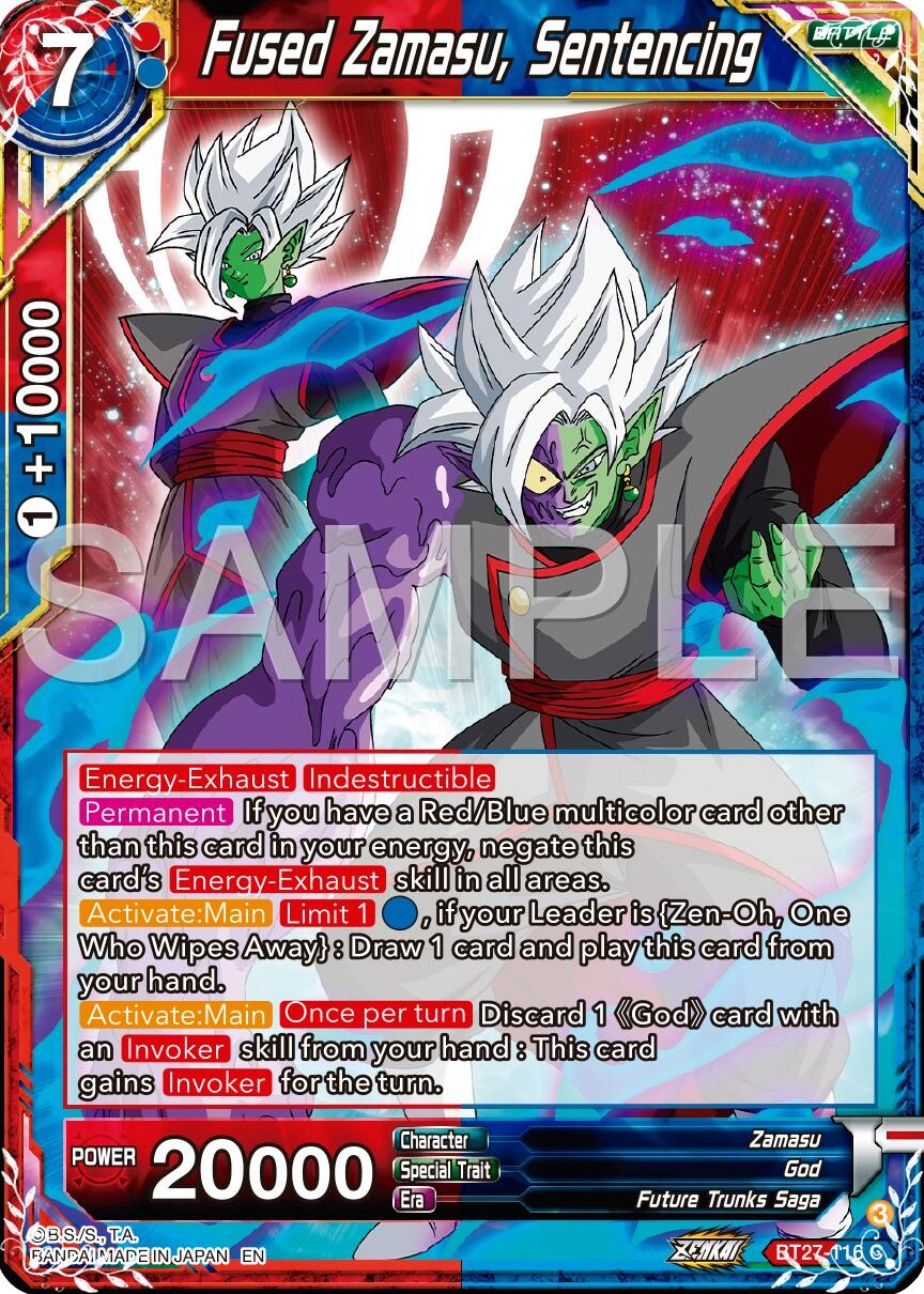 Fused Zamasu, Sentencing (BT27-116) [History of Z] | Fandemonia Ltd