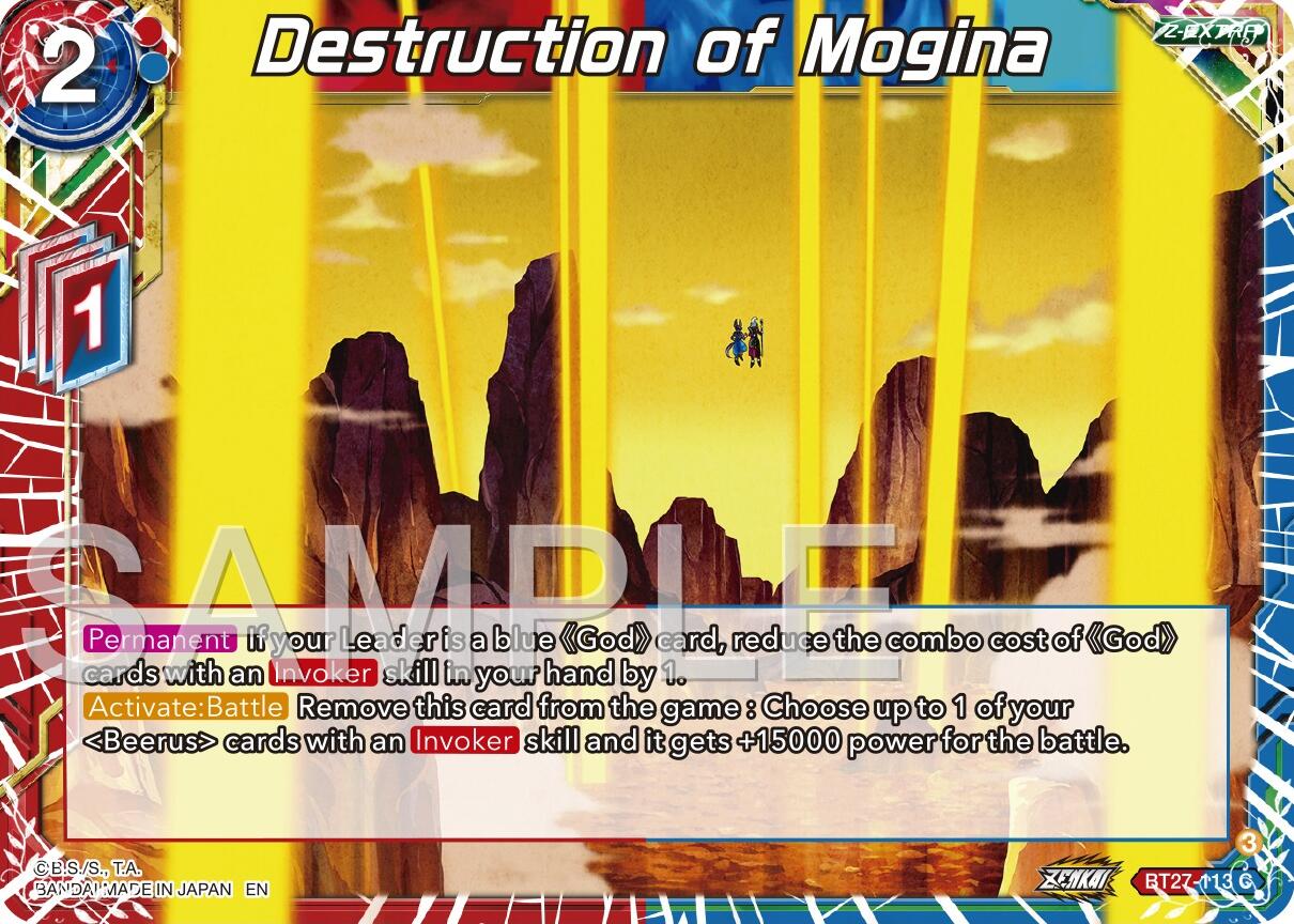 Destruction of Mogina (BT27-113) [History of Z] | Fandemonia Ltd