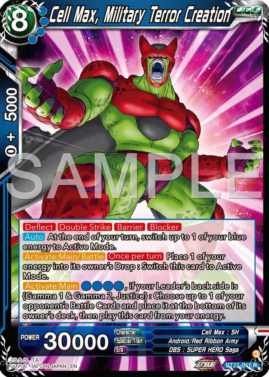 Cell Max, Military Terror Creation (BT27-041) [History of Z] | Fandemonia Ltd