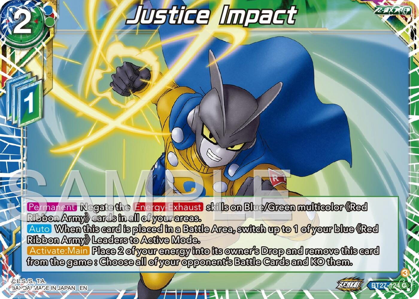 Justice Impact (BT27-124) [History of Z] | Fandemonia Ltd