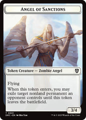 Angel of Sanctions // Vizier of Many Faces Double-Sided Token [Aetherdrift Commander] | Fandemonia Ltd