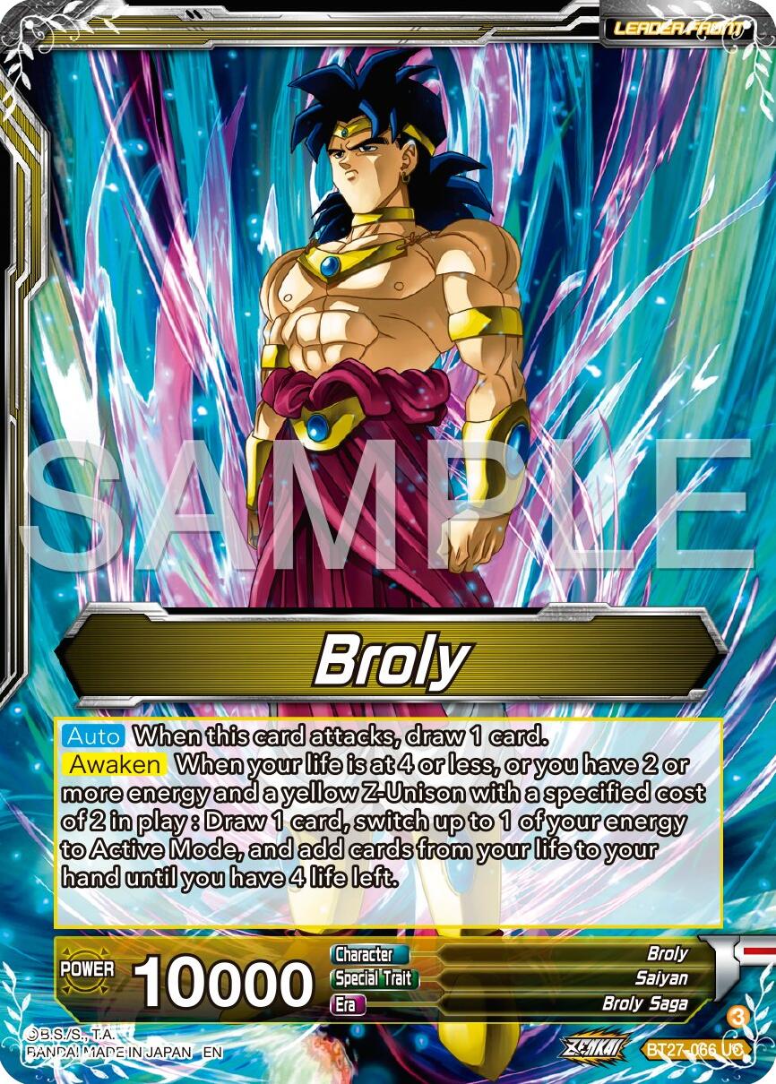 Broly // SS Broly, Big Action (BT27-066) [History of Z] | Fandemonia Ltd