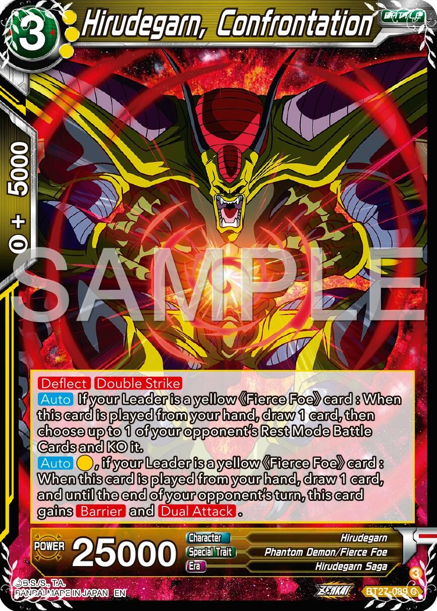 Hirudegarn, Confrontation (BT27-089) [History of Z] | Fandemonia Ltd