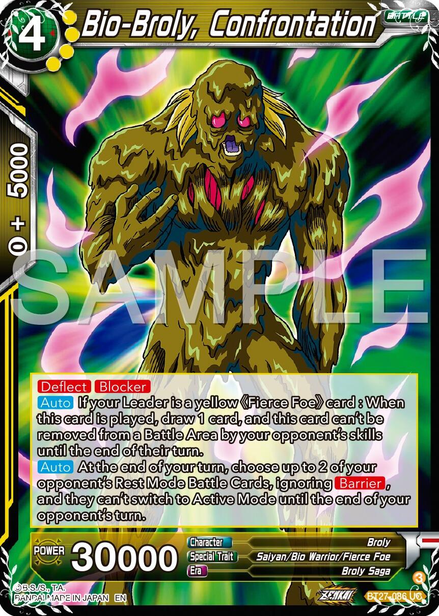 Bio-Broly, Confrontation (BT27-086) [History of Z] | Fandemonia Ltd