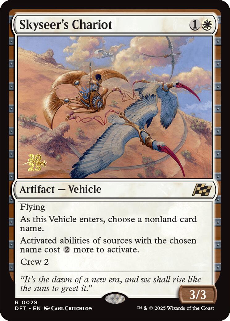 Skyseer's Chariot [Aetherdrift Prerelease Promos] | Fandemonia Ltd