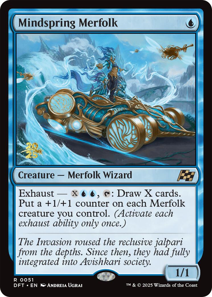 Mindspring Merfolk [Aetherdrift Prerelease Promos] | Fandemonia Ltd