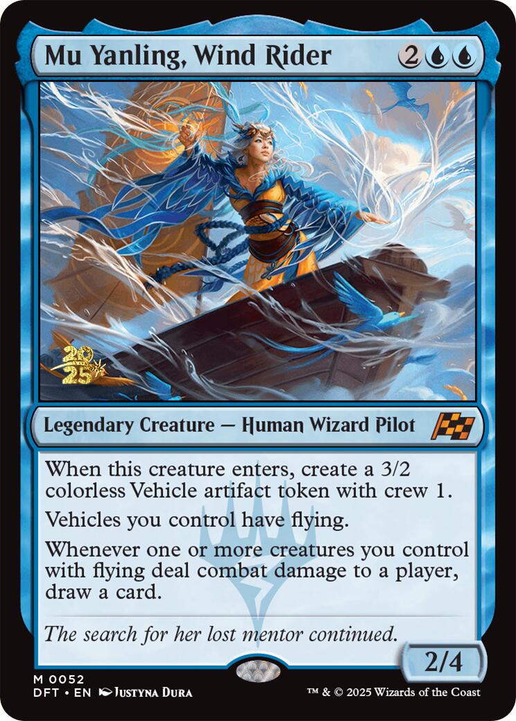 Mu Yanling, Wind Rider [Aetherdrift Prerelease Promos] | Fandemonia Ltd