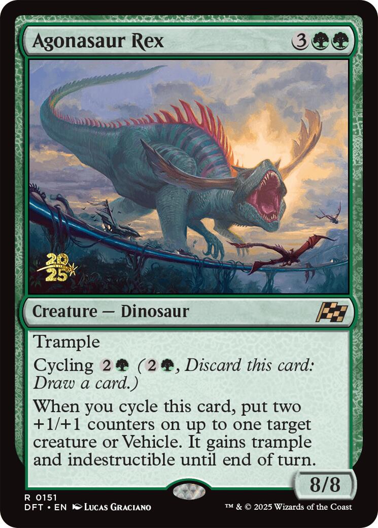 Agonasaur Rex [Aetherdrift Prerelease Promos] | Fandemonia Ltd