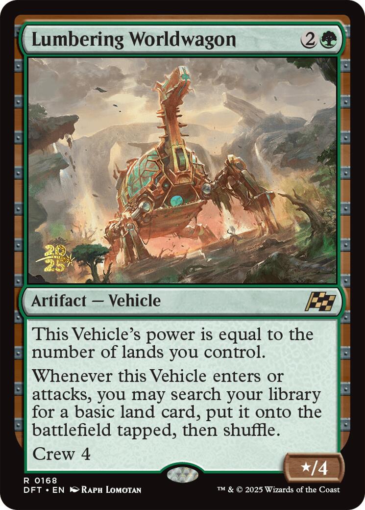 Lumbering Worldwagon [Aetherdrift Prerelease Promos] | Fandemonia Ltd