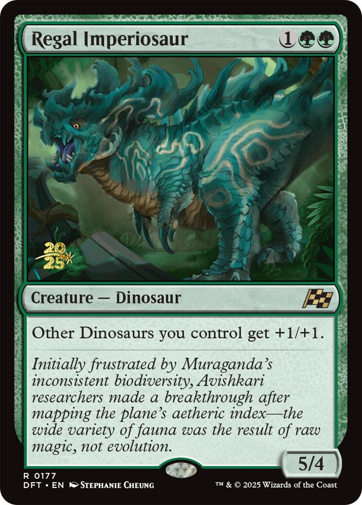 Regal Imperiosaur [Aetherdrift Prerelease Promos] | Fandemonia Ltd