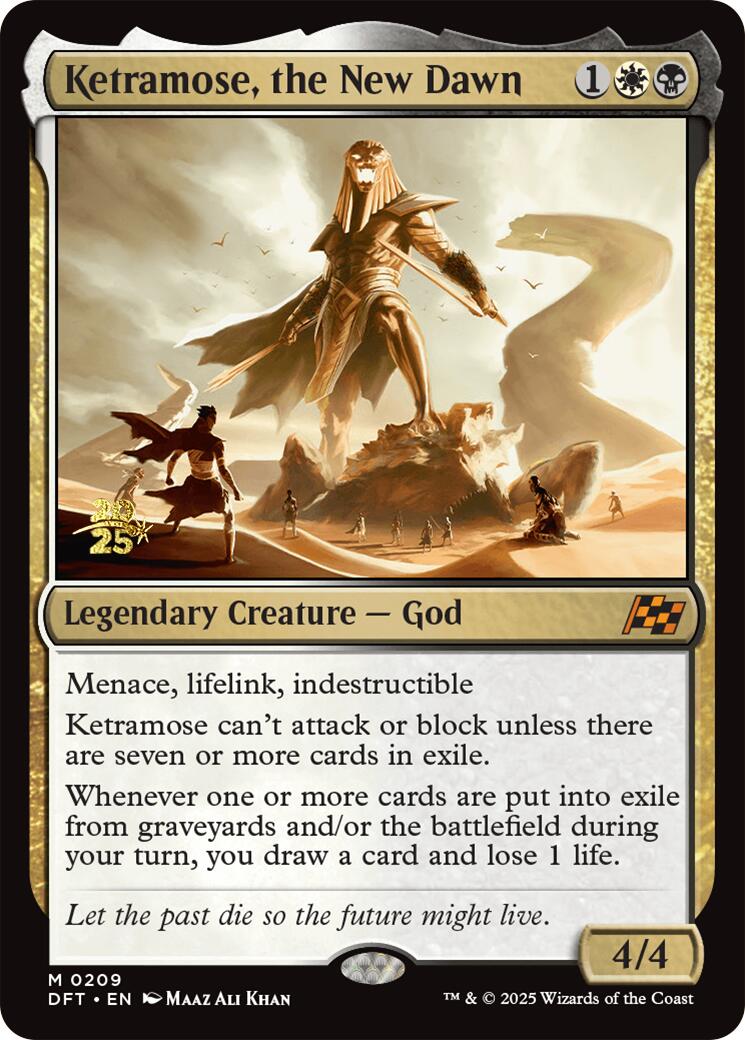 Ketramose, the New Dawn [Aetherdrift Prerelease Promos] | Fandemonia Ltd