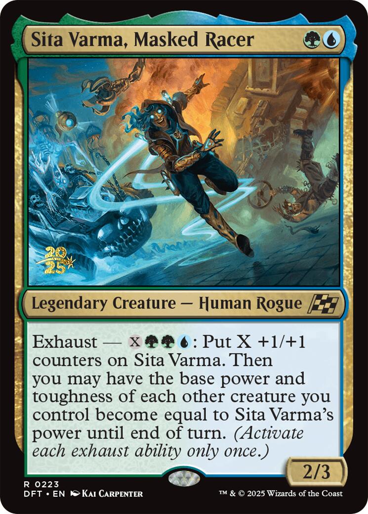 Sita Varma, Masked Racer [Aetherdrift Prerelease Promos] | Fandemonia Ltd