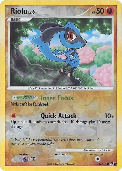 Riolu (016/017) (Cracked Ice Holo) [Miscellaneous Cards] | Fandemonia Ltd