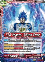 Vegeta // SSB Vegeta, Saiyan Pride (BT27-001) [History of Z] | Fandemonia Ltd