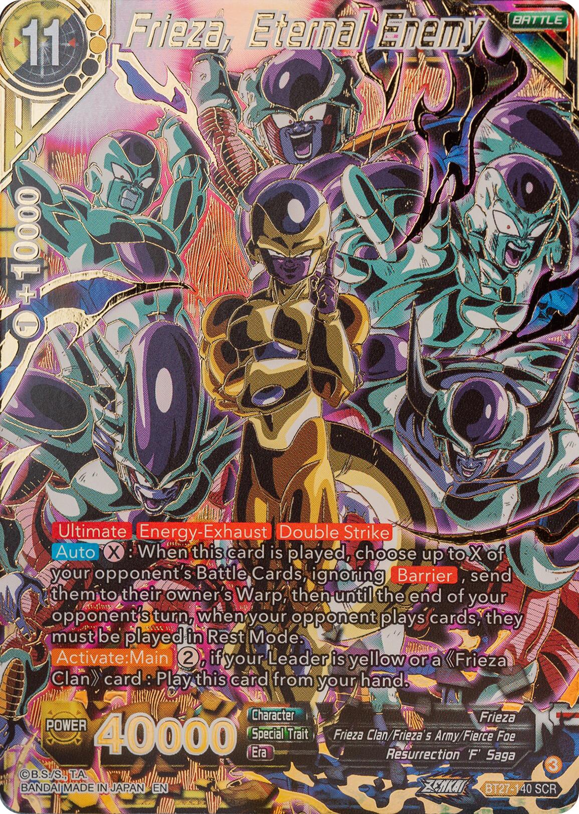 Frieza, Eternal Enemy (BT27-140) [History of Z] | Fandemonia Ltd