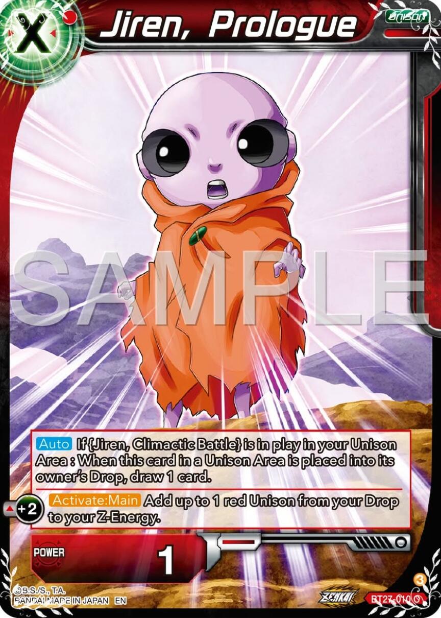 Jiren, Prologue (BT27-010) [History of Z] | Fandemonia Ltd