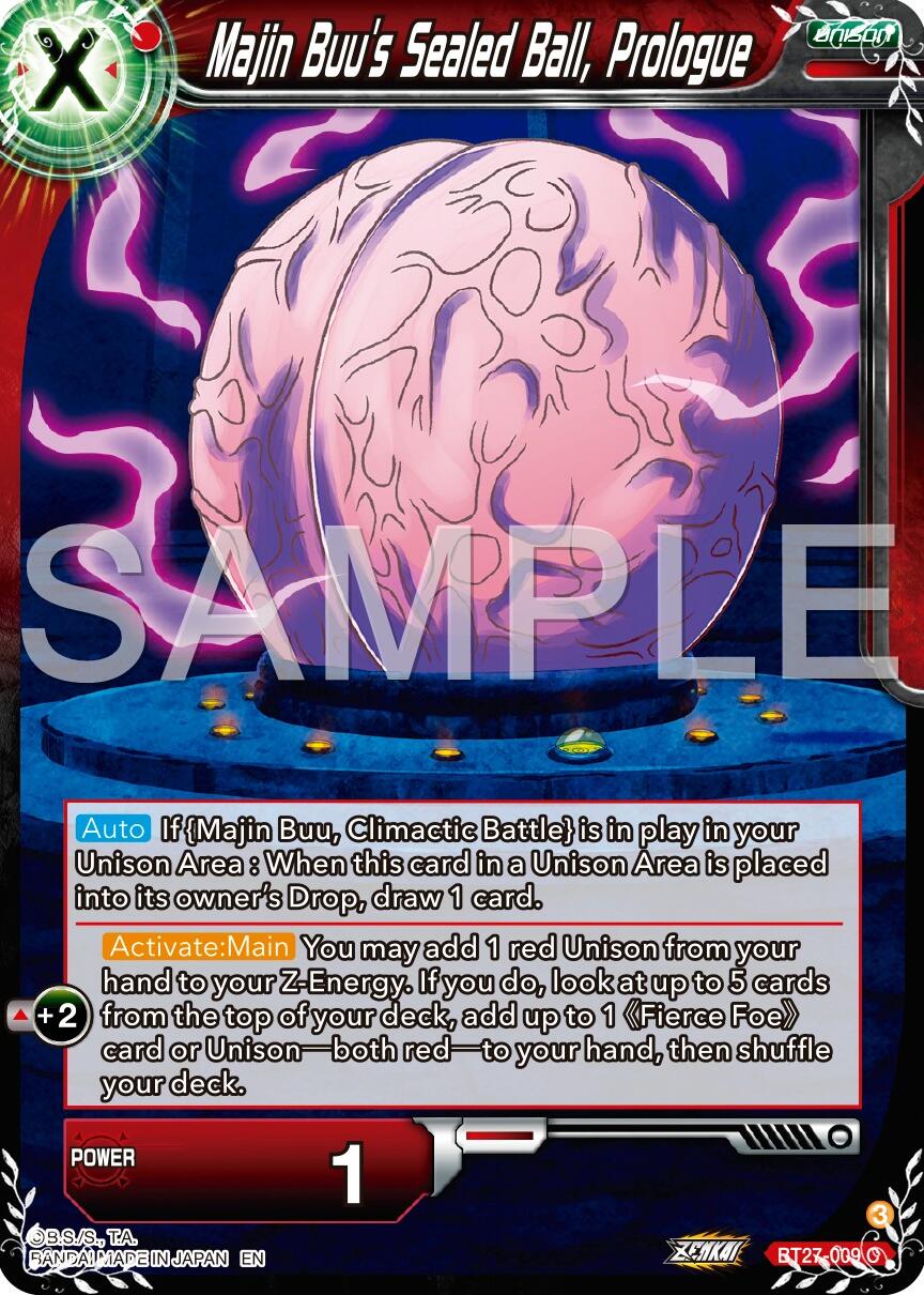 Majin Buu's Sealed Ball, Prologue (BT27-009) [History of Z] | Fandemonia Ltd