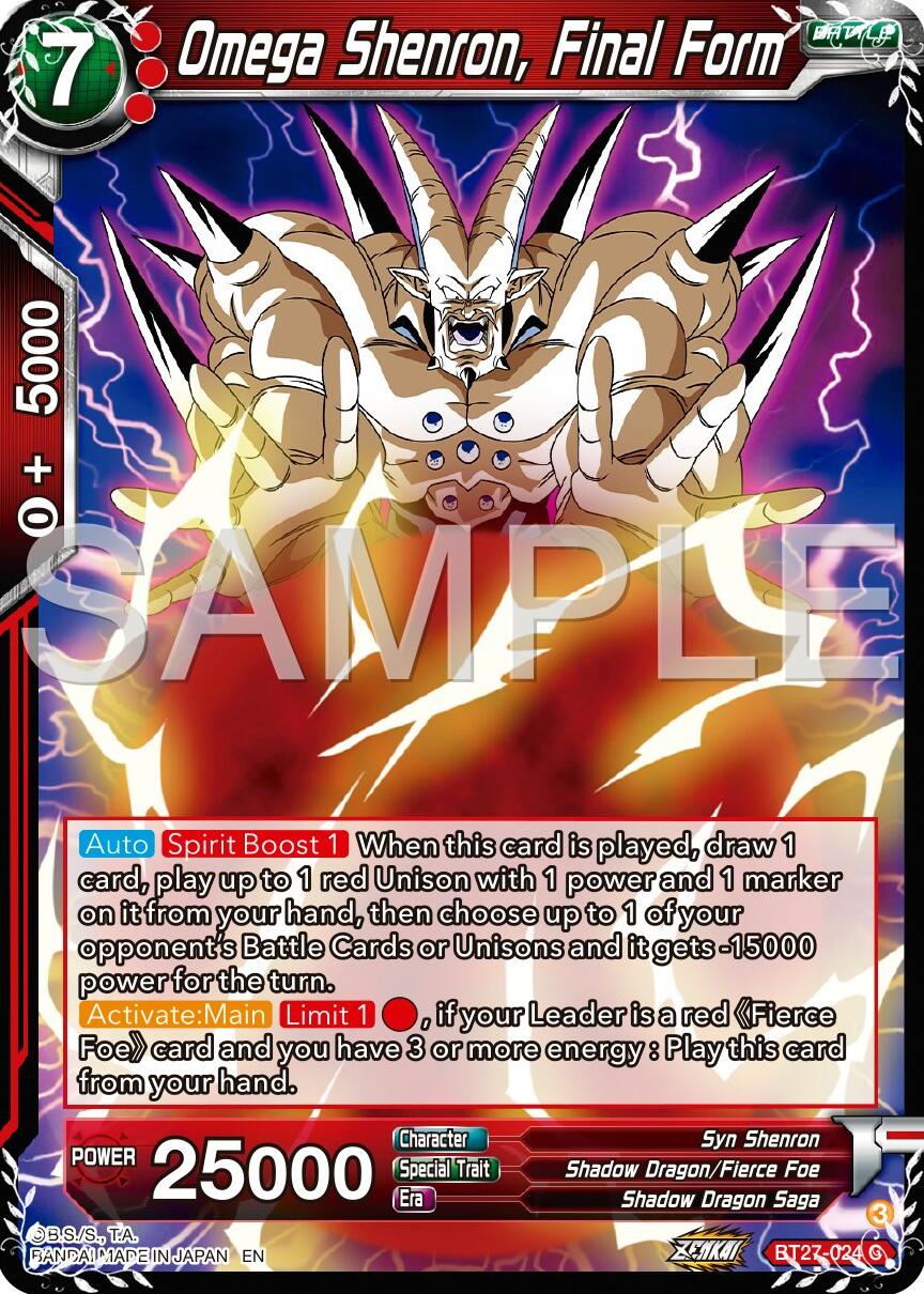 Omega Shenron, Final Form (BT27-024) [History of Z] | Fandemonia Ltd