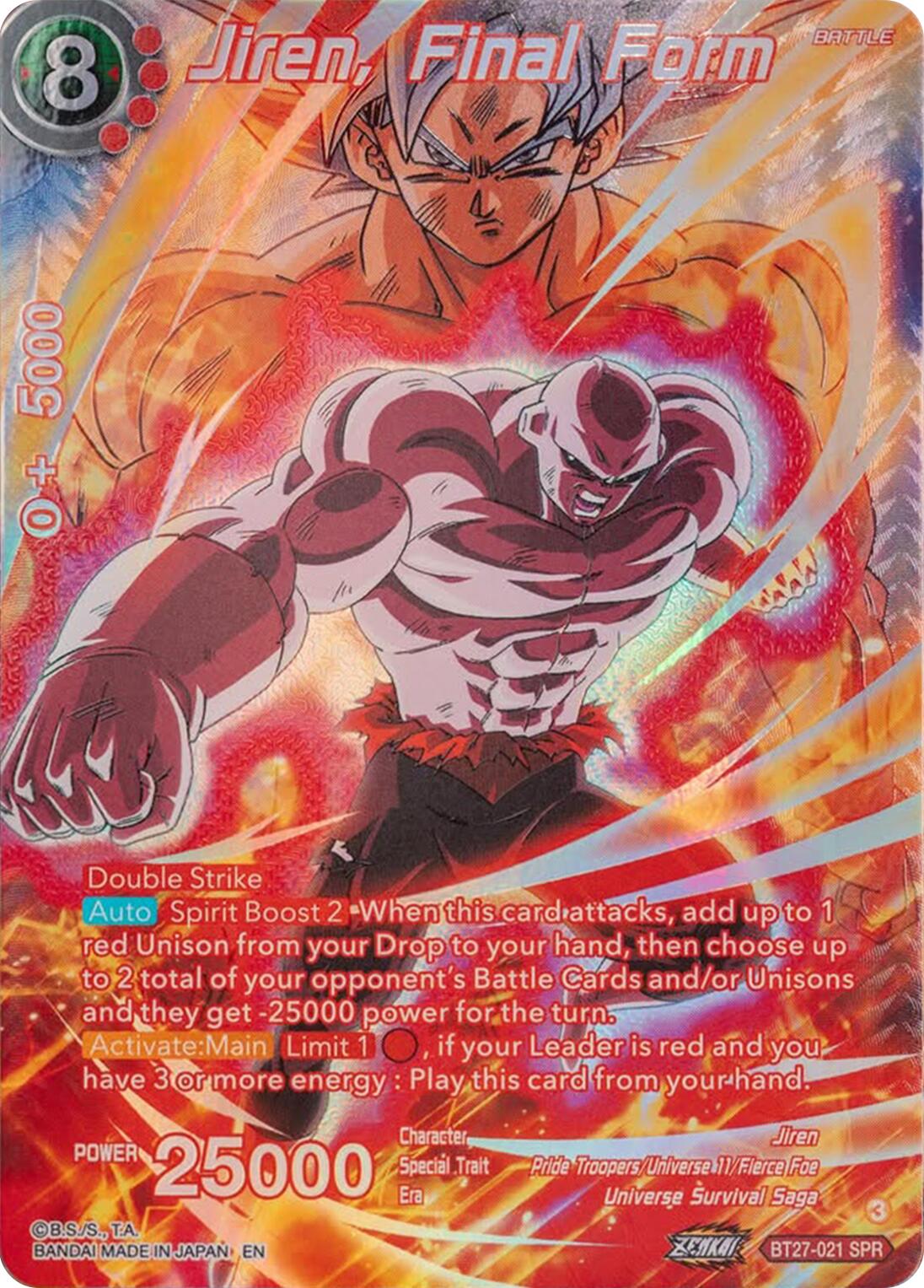 Jiren, Final Form (SPR) (BT27-021) [History of Z] | Fandemonia Ltd