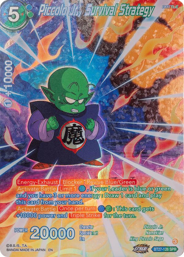 Piccolo Jr., Survival Strategy (SPR) (BT27-126) [History of Z] | Fandemonia Ltd