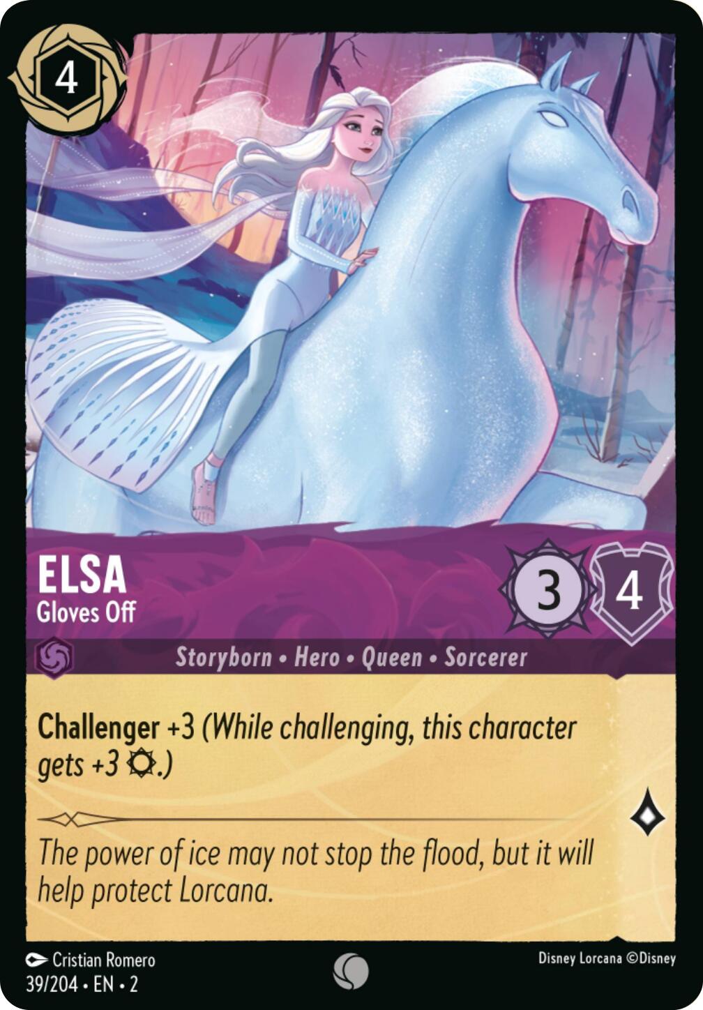 Elsa - Gloves Off (Errata Version) (39/204) [Rise of the Floodborn] | Fandemonia Ltd