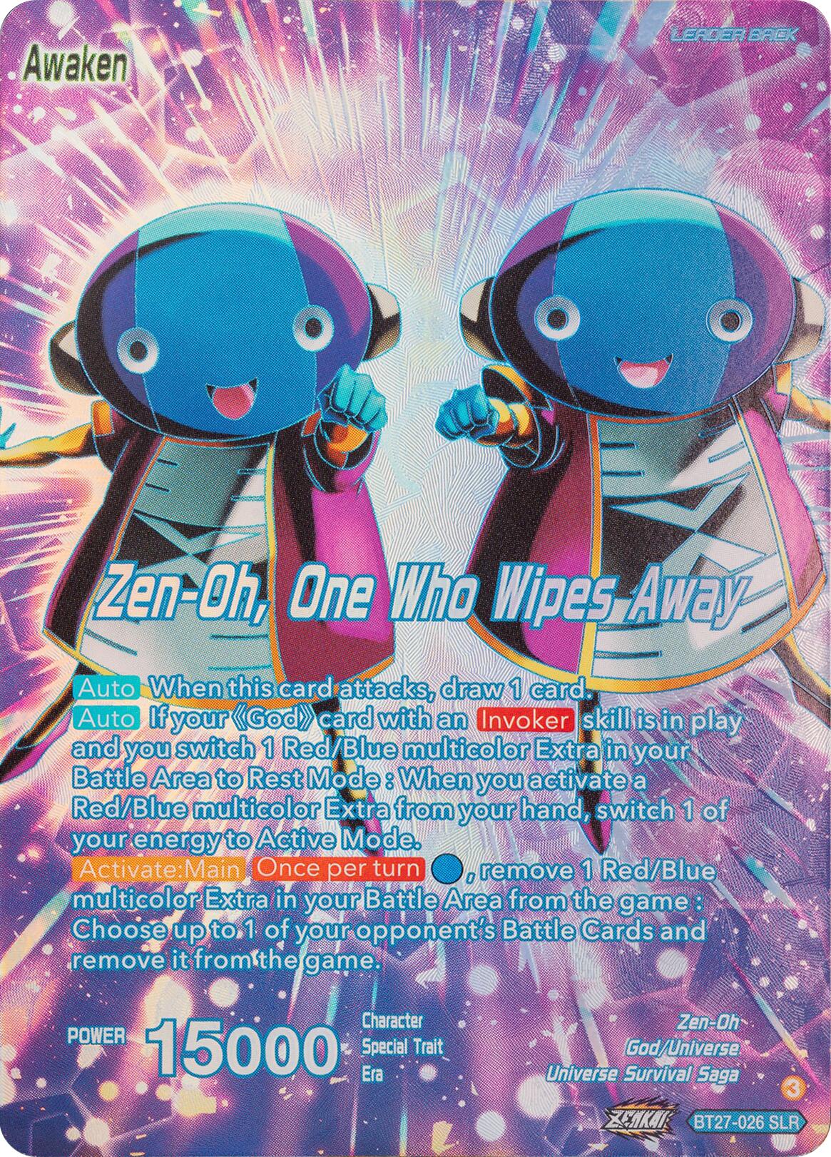 Zen-Oh // Zen-Oh, One Who Wipes Away (SLR) (BT27-026) [History of Z] | Fandemonia Ltd