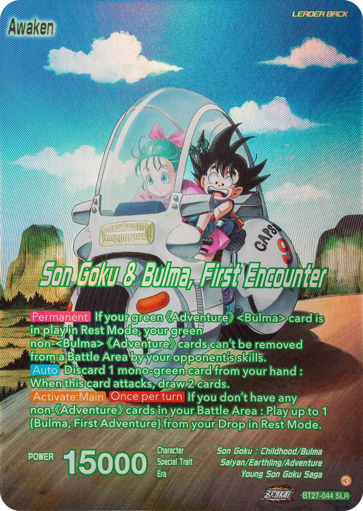 Son Goku // Son Goku & Bulma, First Encounter (SLR) (BT27-044) [History of Z] | Fandemonia Ltd