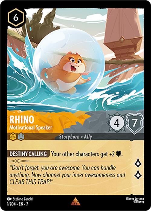 Rhino - Motivational Speaker (1/204) [Archazia's Island] | Fandemonia Ltd