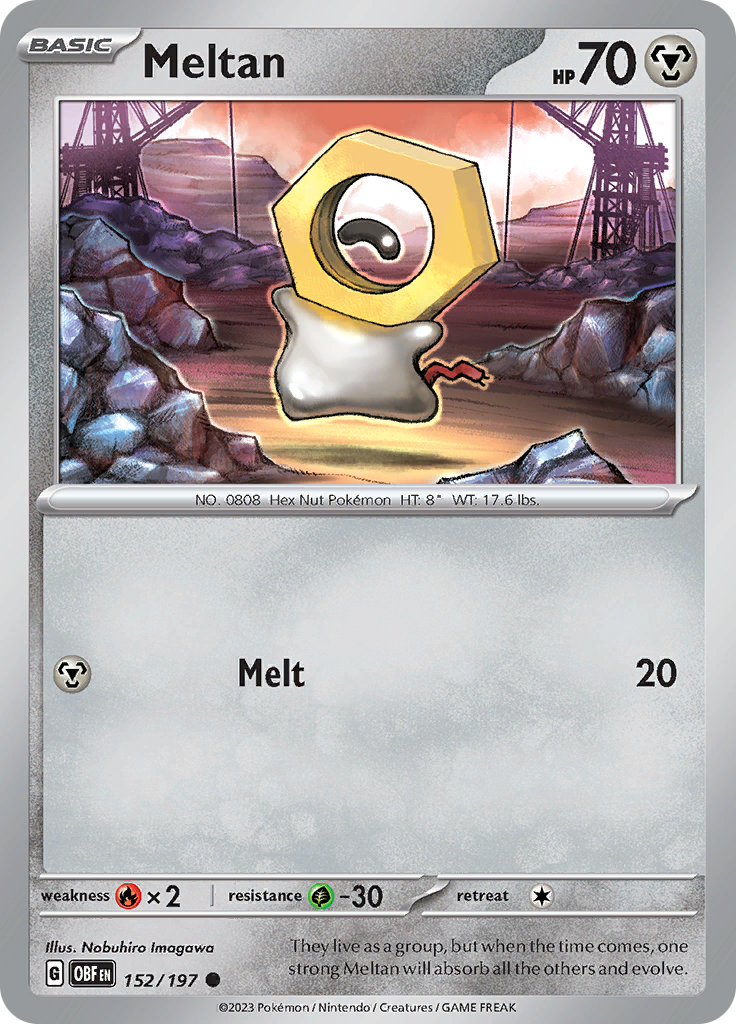 Meltan (152/197) [Scarlet & Violet: Obsidian Flames] | Fandemonia Ltd